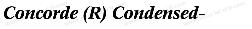 Concorde (R) Condensed字体转换